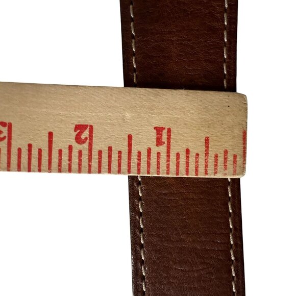Mara Giordani Genuine Leather Dress Belt Men’s 32/80 Brown Handmade in Italy - Picture 8 of 8